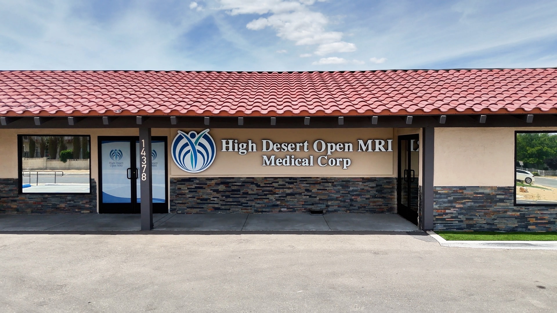 Exterior of High Desert Open MRI Medical Corp imaging center in Victorville, California