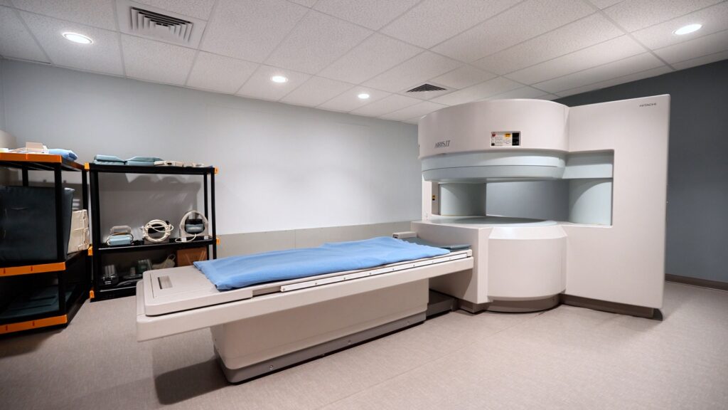 Open MRI scanner suite at High Desert Open MRI in Victorville, CA