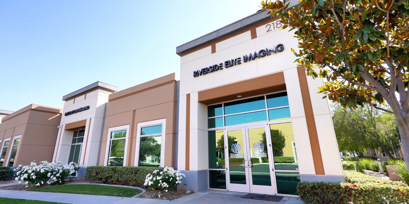 Exterior entrance of Riverside Elite Imaging center in Riverside, California