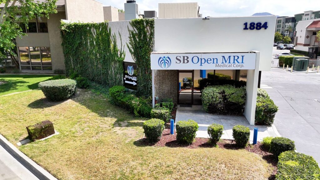 Exterior of San Bernardino Open MRI Medical Corp imaging center in San Bernardino, California