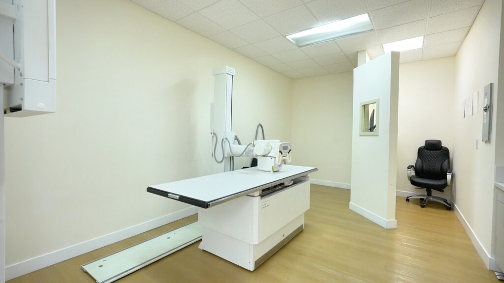 Digital X-ray imaging room at San Bernardino Open MRI in San Bernardino, CA